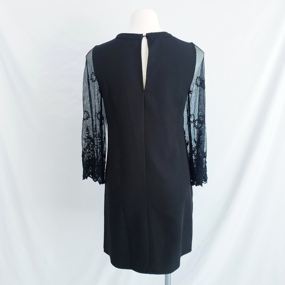 NWT Lulu's Once Upon a Midnight Black Embroidered Bell Sleeves - Picture 5 of 13